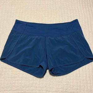 Lululemon blue tracker shorts